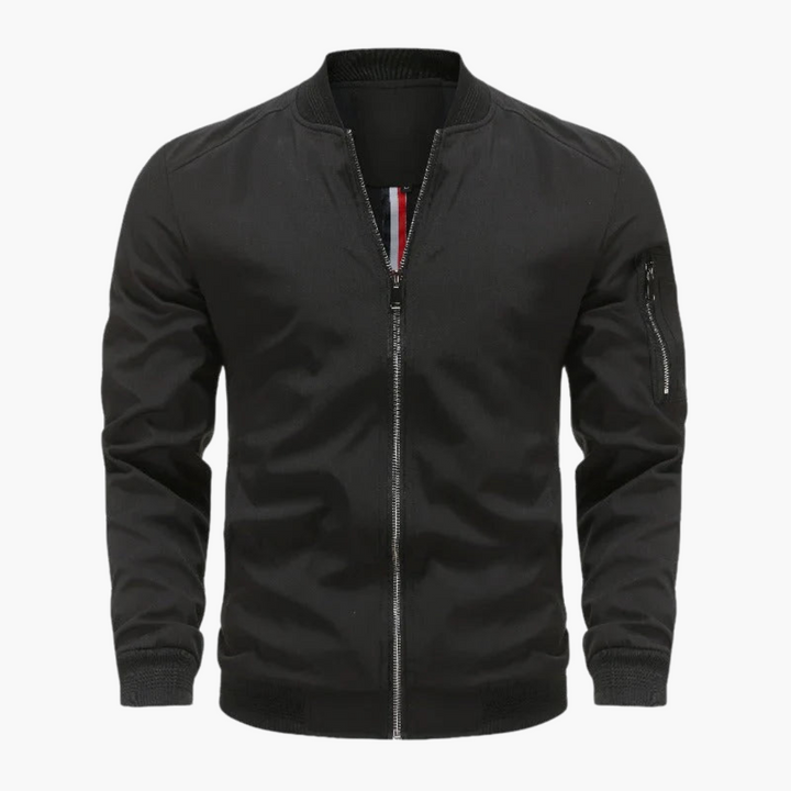 Herren Bomberjacke mit Reißverschluss und klassischem Schnitt