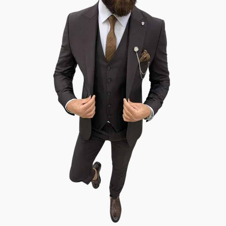 Slim Fit Abendanzug 3-teilig für Herren