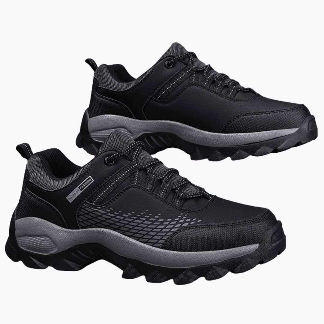 Wanderschuhe für Herren mit Schnürverschluss und strukturierter Außensohle
