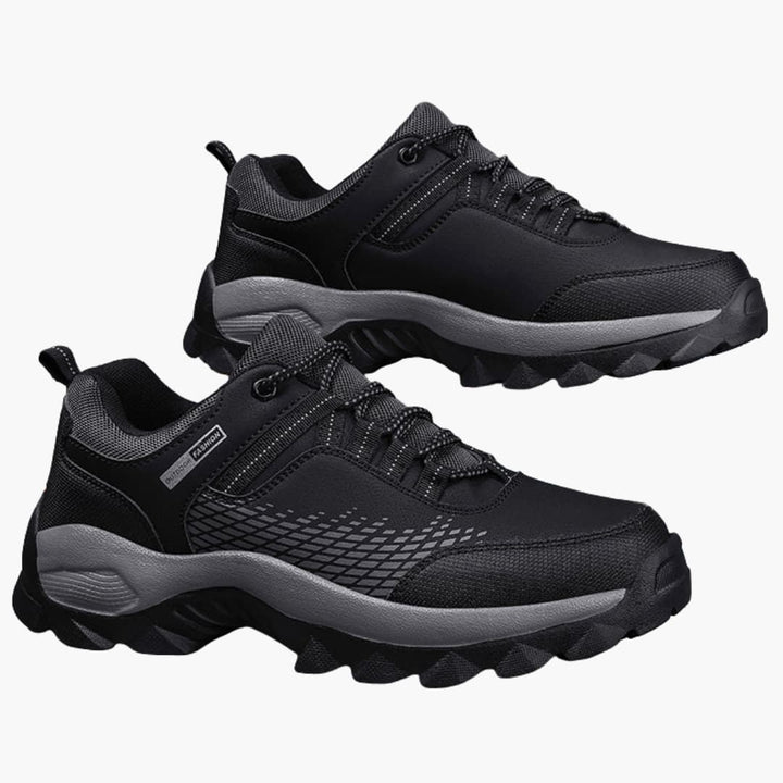Wanderschuhe für Herren mit Schnürverschluss und strukturierter Außensohle
