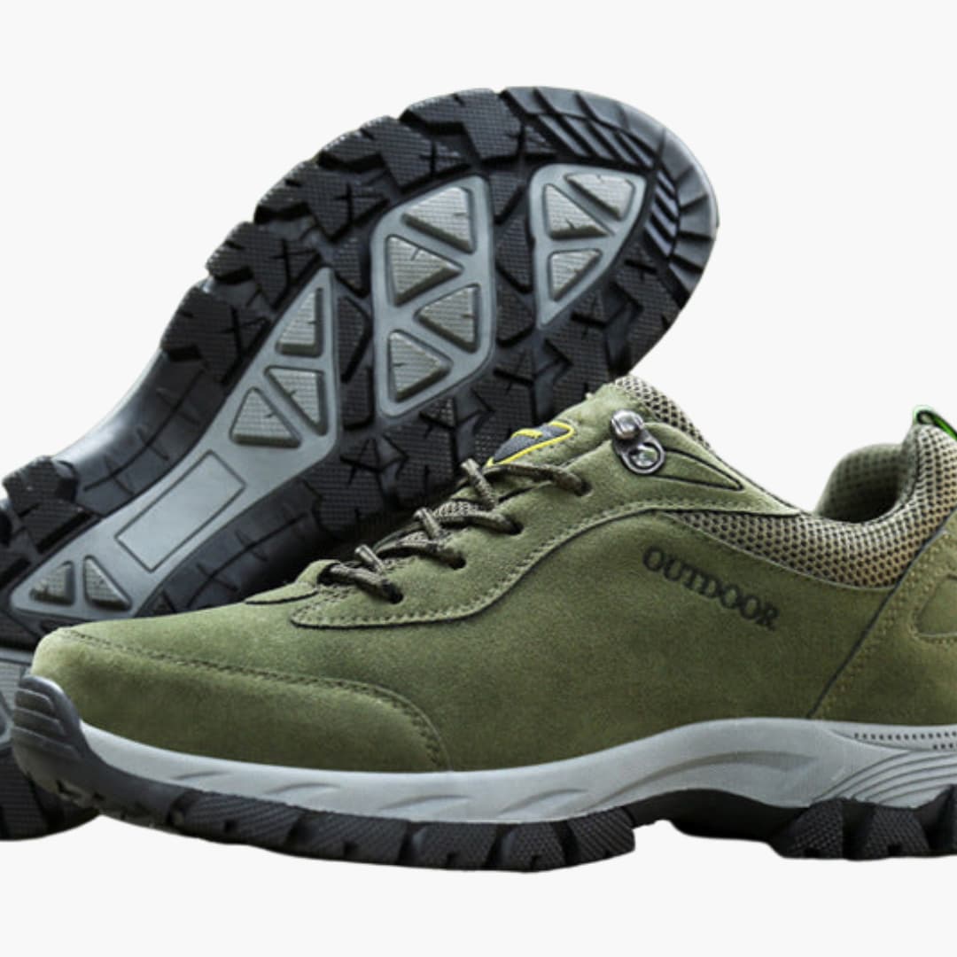 Wanderschuhe für Herren mit Schnürverschluss und strukturierter Außensohle