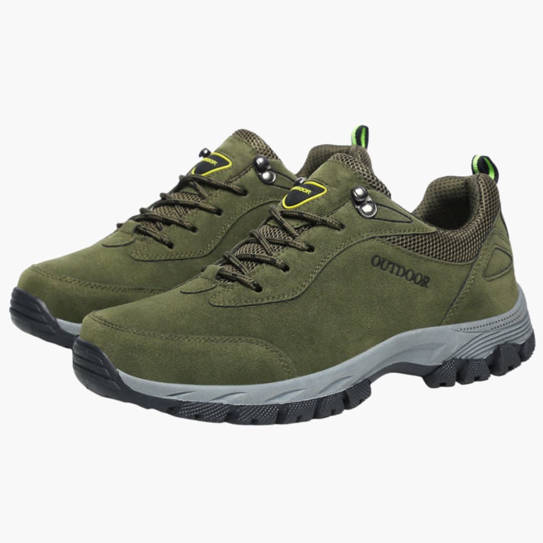 Wanderschuhe für Herren mit Schnürverschluss und strukturierter Außensohle