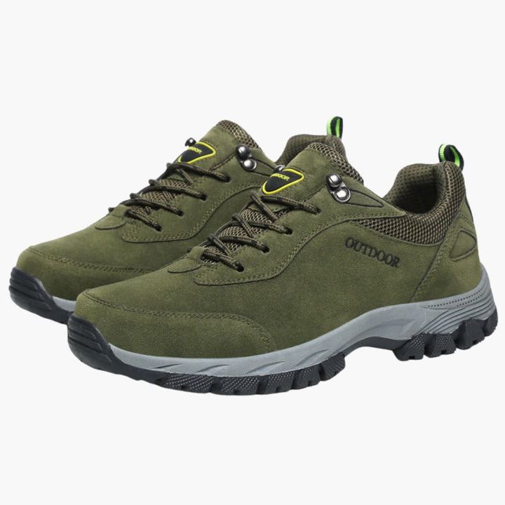 Wanderschuhe für Herren mit Schnürverschluss und strukturierter Außensohle