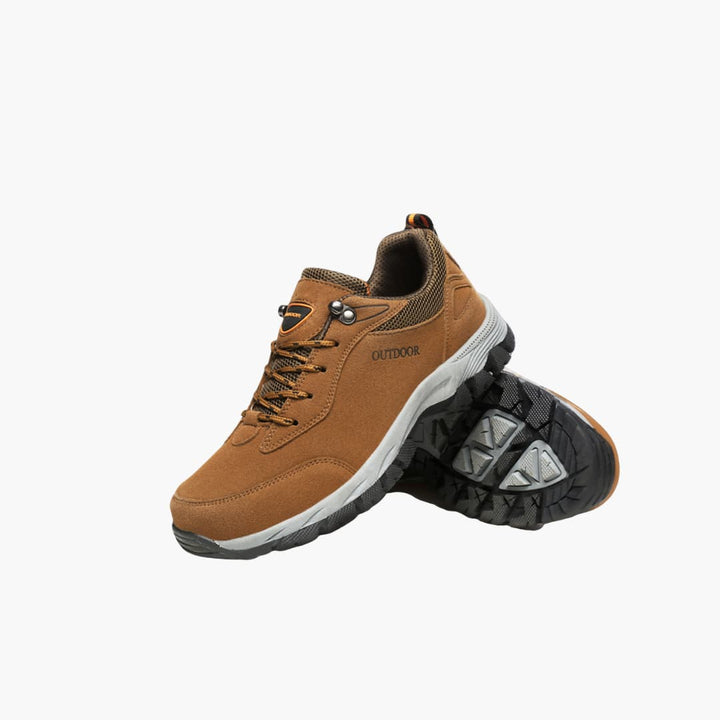 Wanderschuhe für Herren mit Schnürverschluss und strukturierter Außensohle