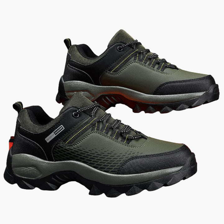 Wanderschuhe für Herren mit Schnürverschluss und strukturierter Außensohle