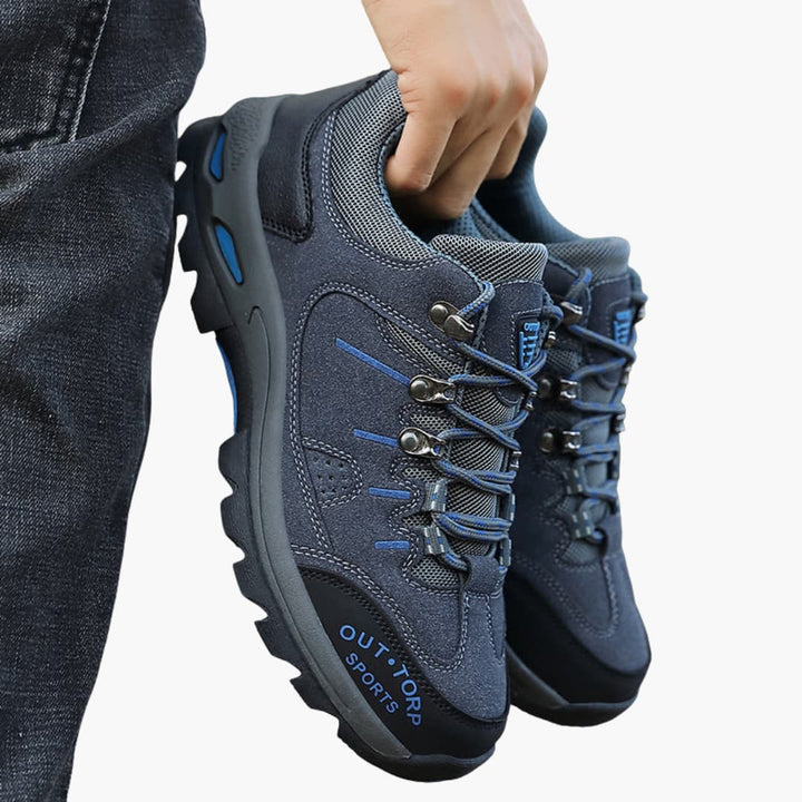 Wanderschuhe für Herren mit Schnürverschluss und strukturierter Sohle