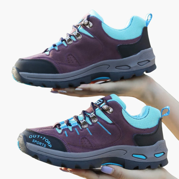 Wanderschuhe für Herren mit Schnürverschluss und strukturierter Sohle