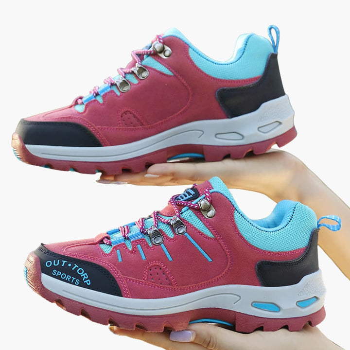Wanderschuhe für Herren mit Schnürverschluss und strukturierter Sohle