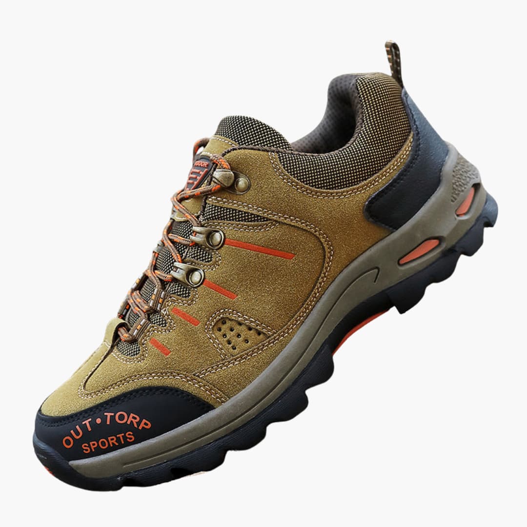 Wanderschuhe für Herren mit Schnürverschluss und strukturierter Sohle