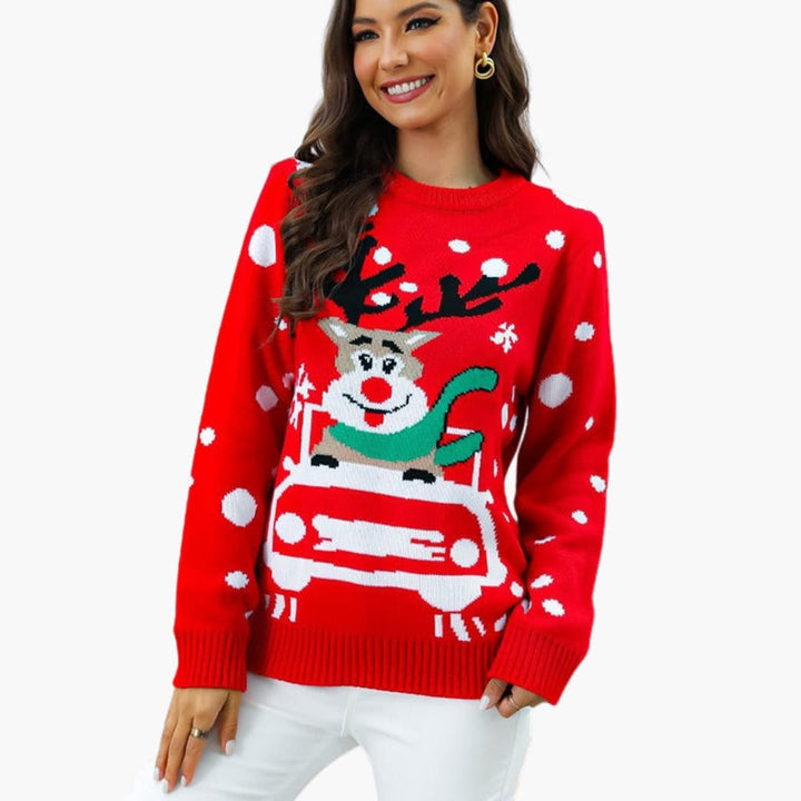Weihnachts Pullover für Damen mit Rentier Design