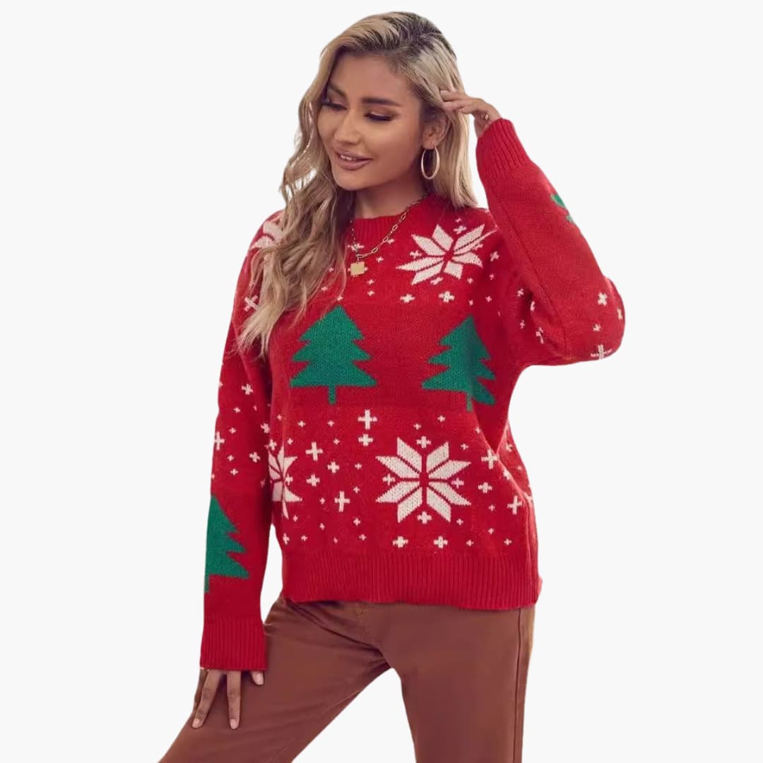 Weihnachts pullover für Damen mit Baum
