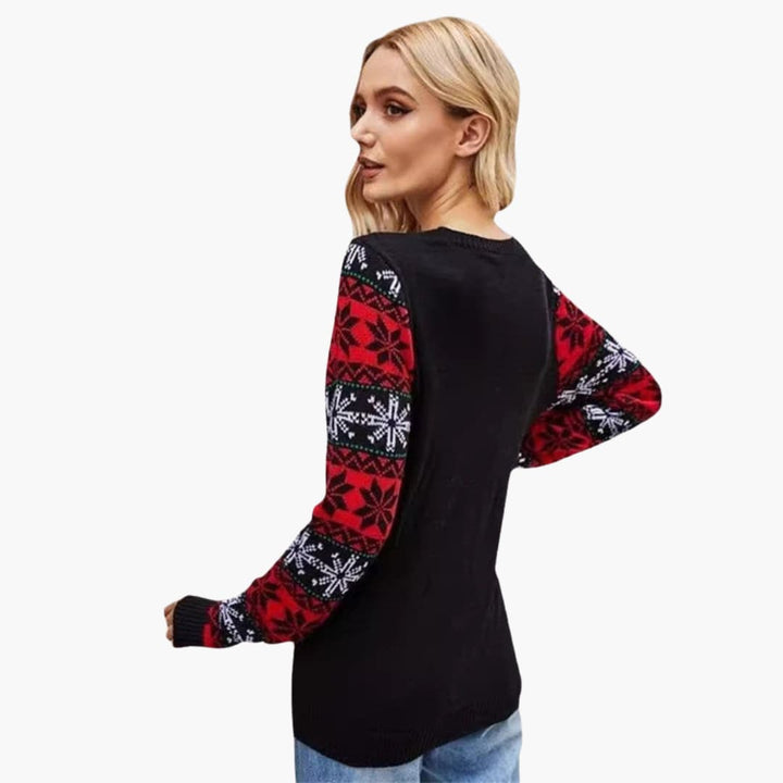 Weihnachtspullover für Damen mit Rentier