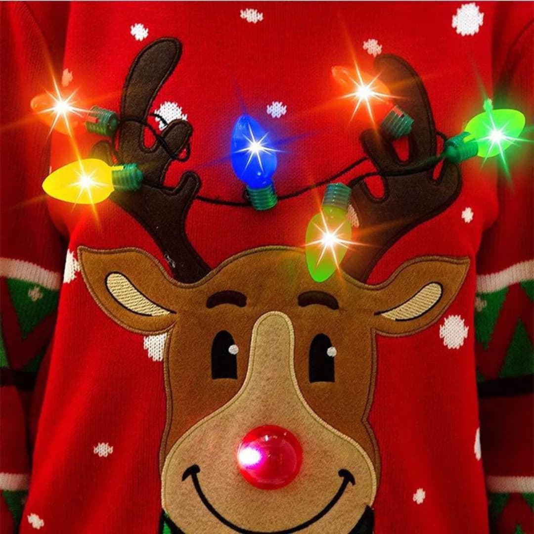 Weihnachtspullover für Damen mit Rentiermotiv