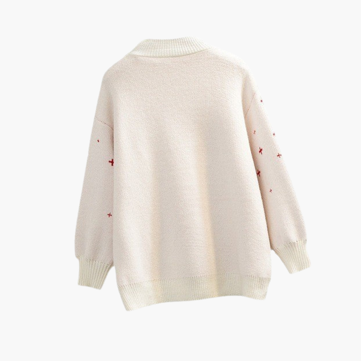 Weihnachtspullover für Damen mit Rentiermotiv