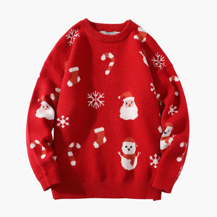 Weihnachtspullover für Damen mit Rentiermotiv