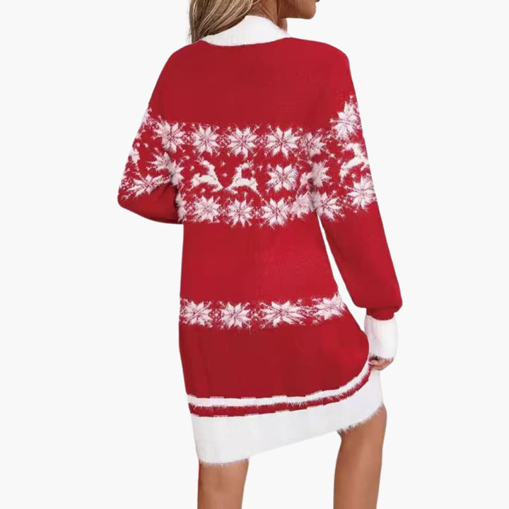 Weihnachtspullover für Damen mit Schneeflocken Design