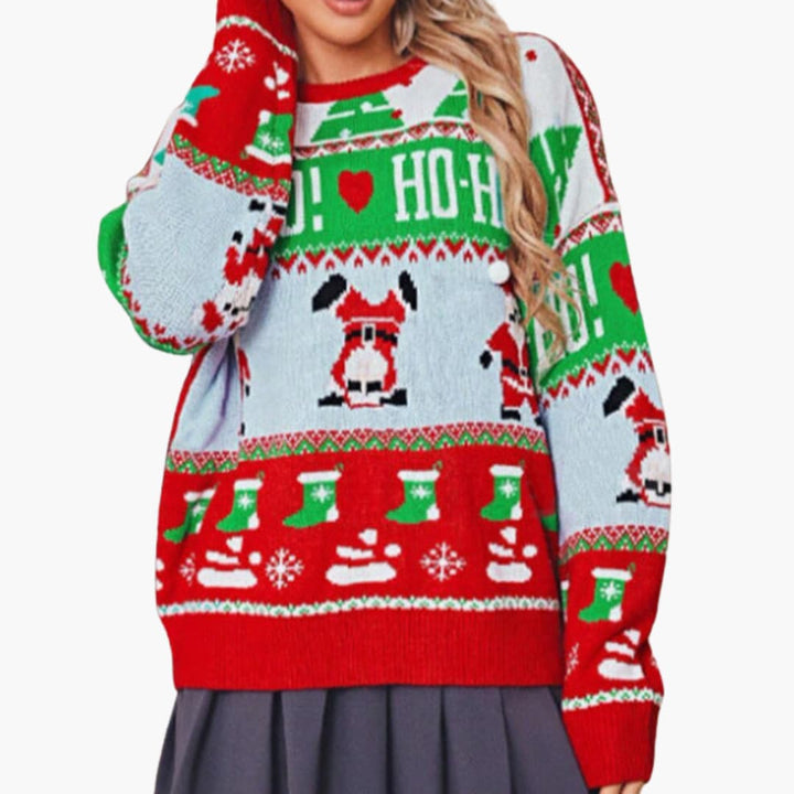 Weihnachtspullover für Damen mit festlichem Design