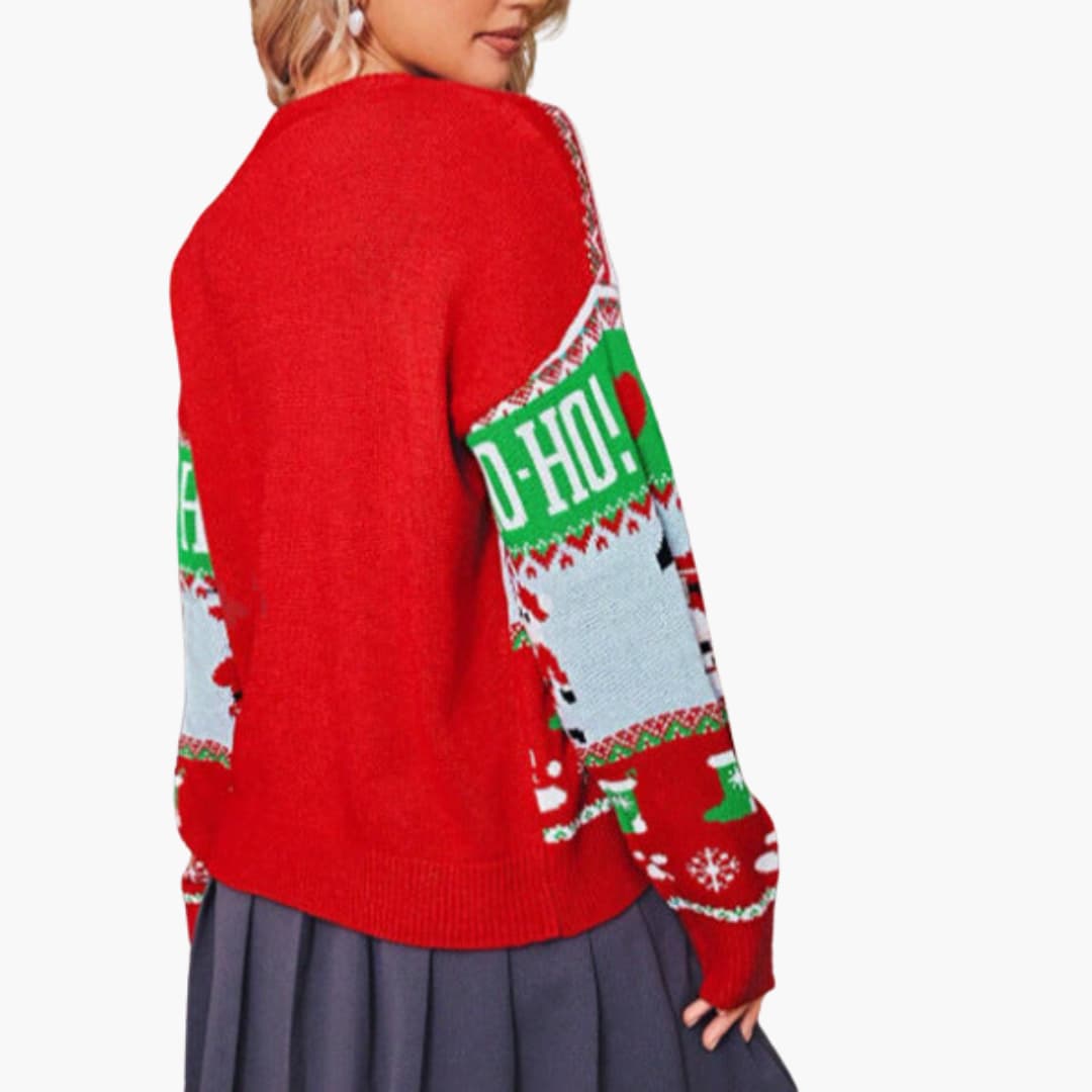 Weihnachtspullover für Damen mit festlichem Design