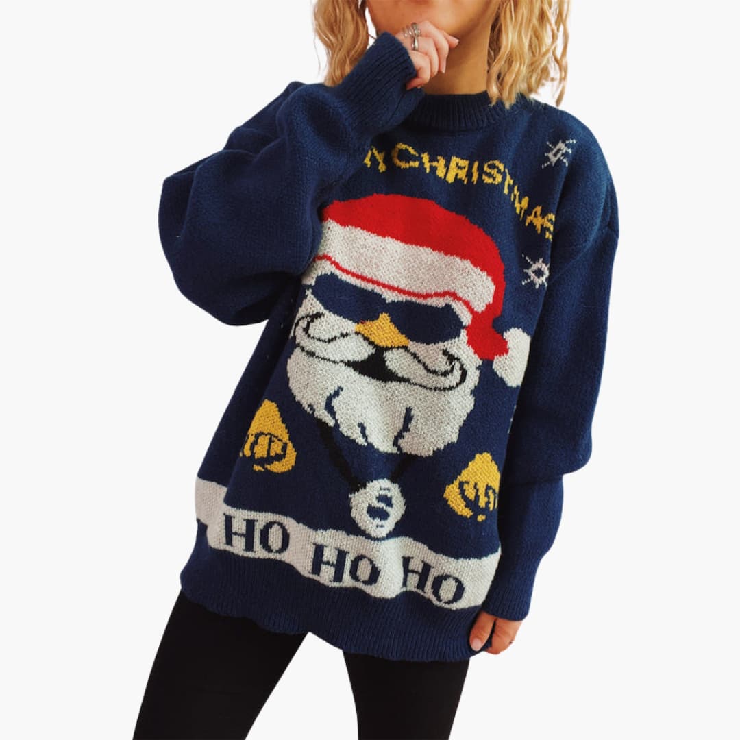 Weihnachtspullover für Damen mit festlichem Motiv