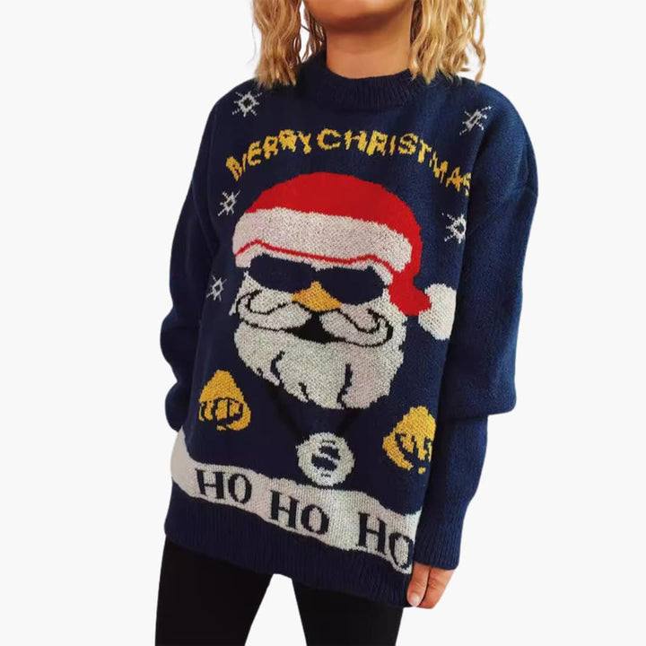 Weihnachtspullover für Damen mit festlichem Motiv