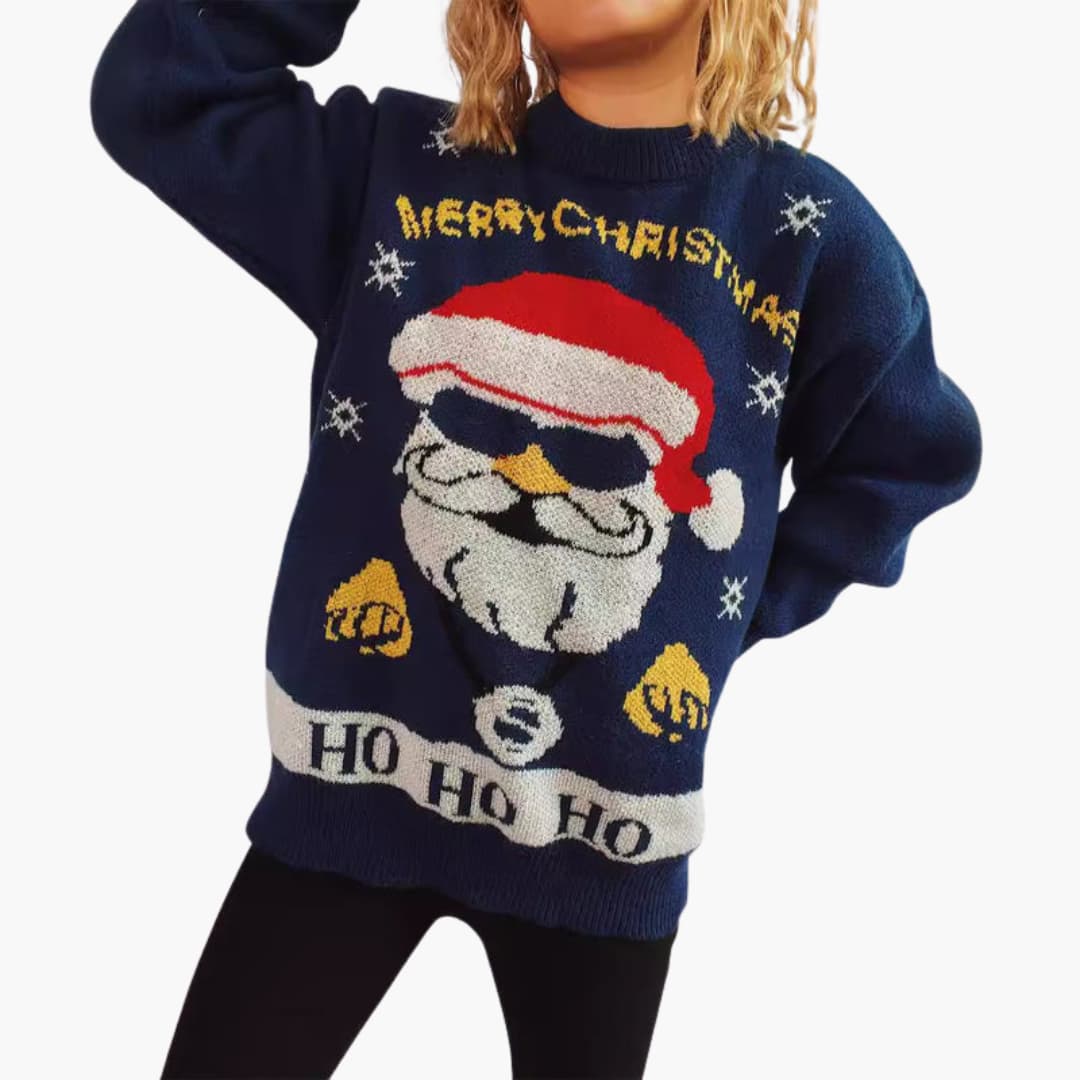 Weihnachtspullover für Damen mit festlichem Motiv