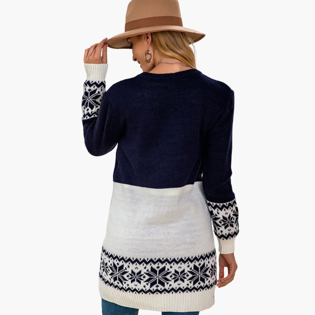 Weihnachts pullover für Damen mit festlichem Rentiermotiv