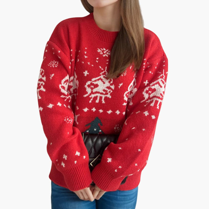 Weihnachtspullover für Damen mit festlichen Motiven