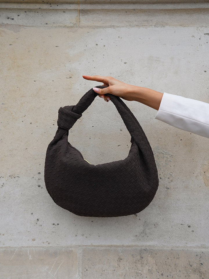 Gewebte suede Tasche medium