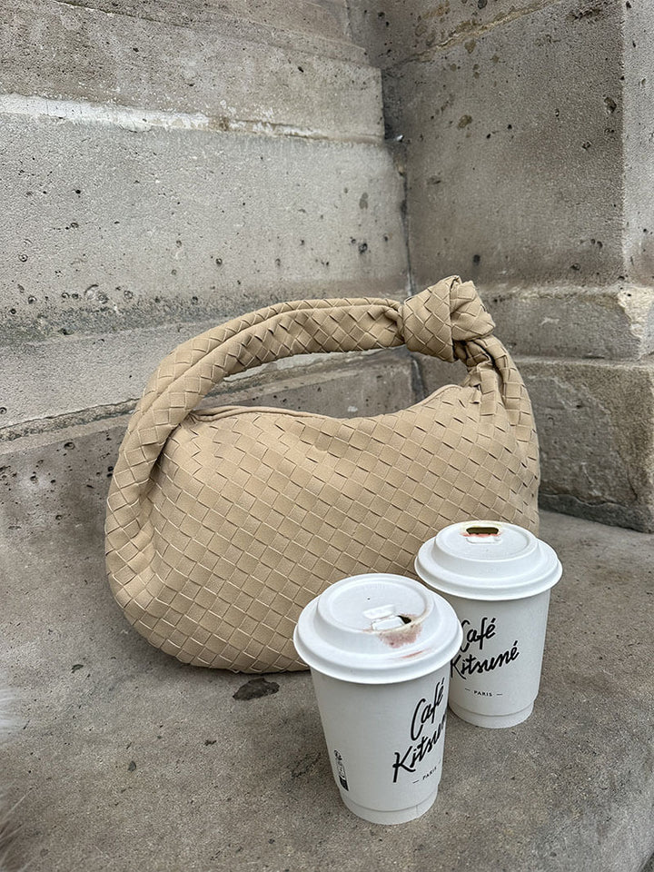 Gewebte suede Tasche medium