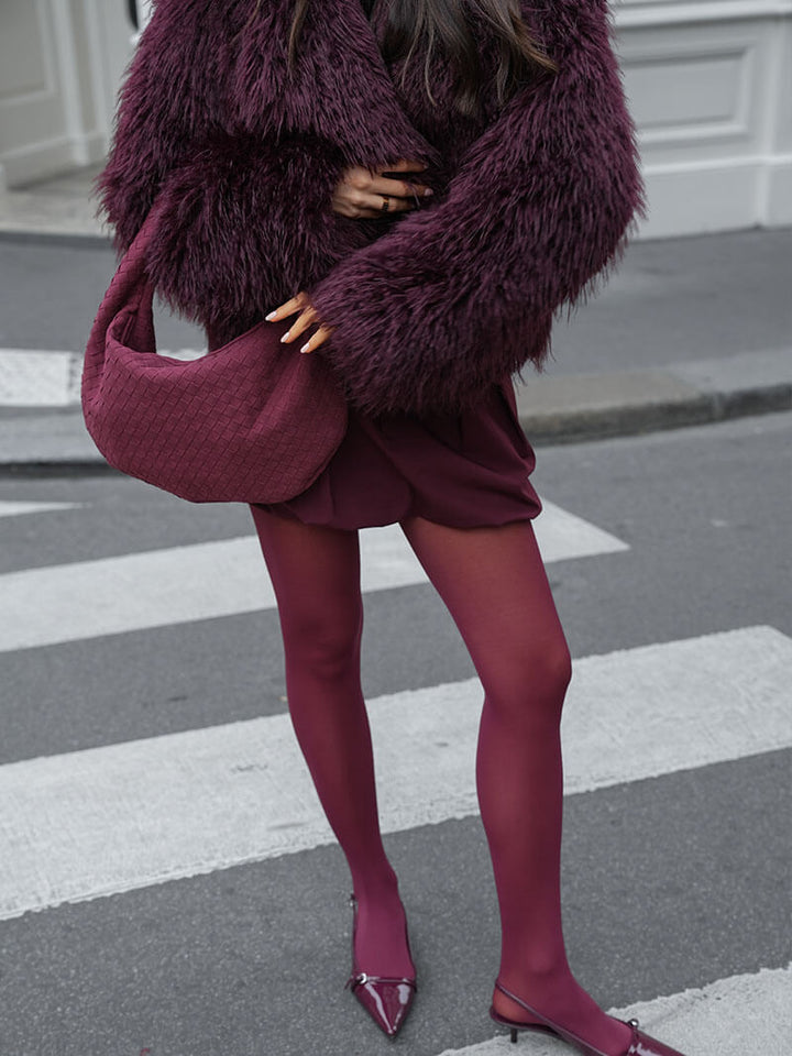 Gewebte suede Tasche medium