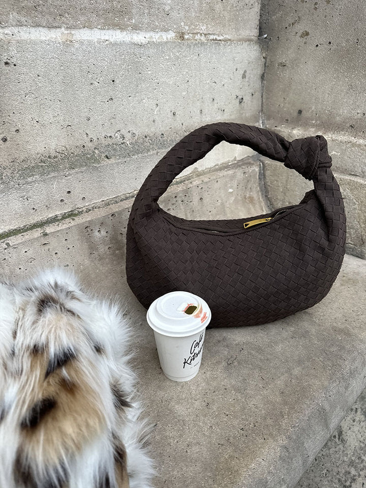 Gewebte suede Tasche medium